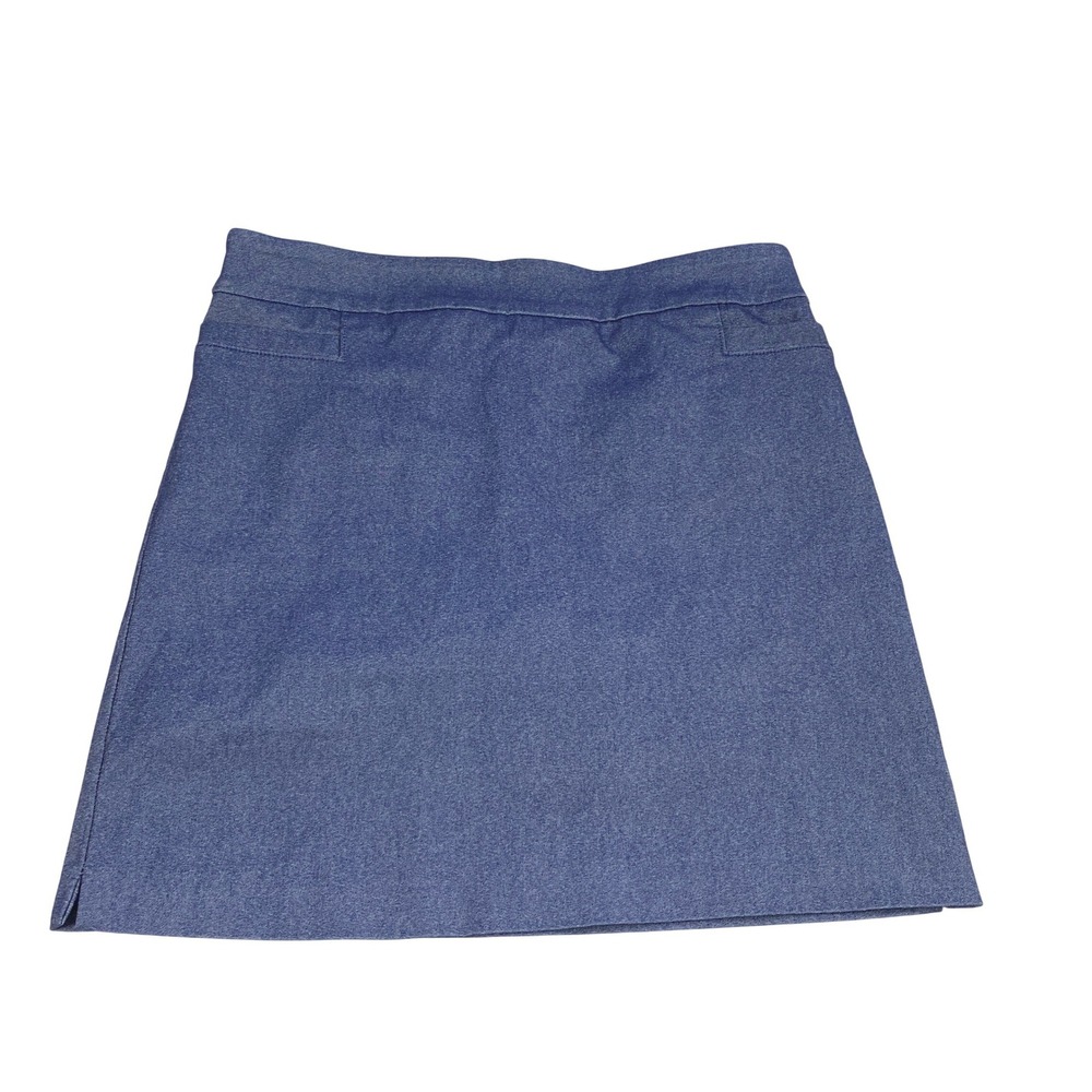 RealSize Skort Womens Medium Blue Stretch Denim Golf‎ Tennis Athletic Skirt